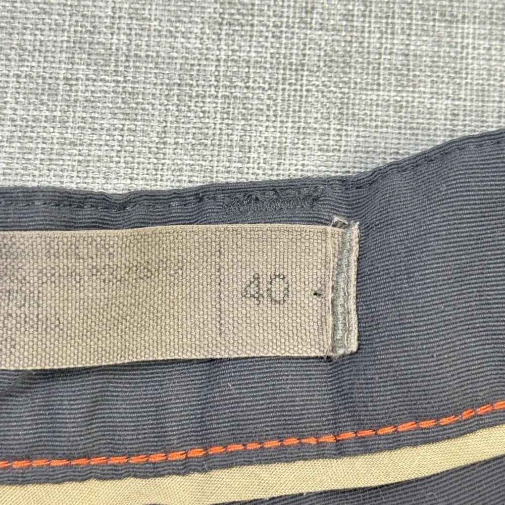 REI Chino Shorts Mens 40 Gray Cotton Canvas Belted Pockets Flat Front 11
